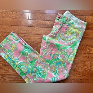 Like New Lilly Pulitzer Cinn Cinn Worth Skinny Mini Zip jeans Size 0 $158